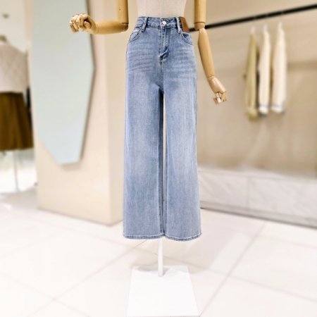 심플 일자핏 데님팬츠