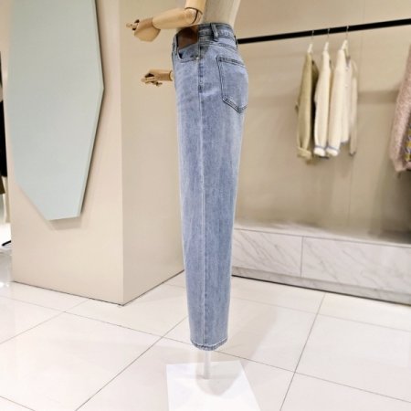 심플 일자핏 데님팬츠