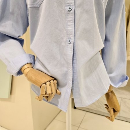 데일리 심플 포켓 셔츠