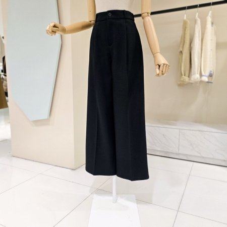 핀턱 와이드 팬츠