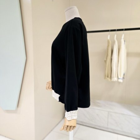 레터링 셔링 라운드 티셔츠