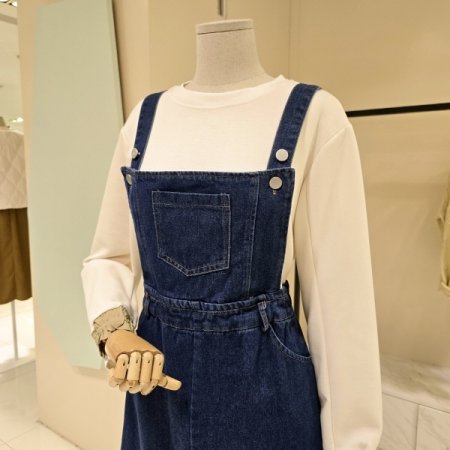 A라인 멜빵 청원피스