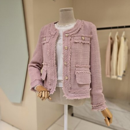 노카라 트위드 자켓