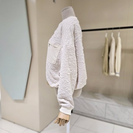 엠보 포켓 스트링 라운드 티셔츠