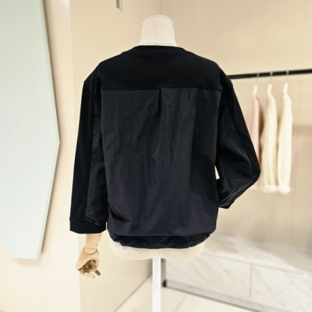 부엉이 레터링 라운드 티셔츠