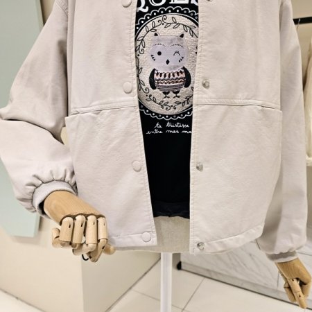 노카라 루즈핏 레더자켓