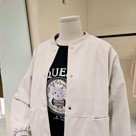 노카라 루즈핏 레더자켓