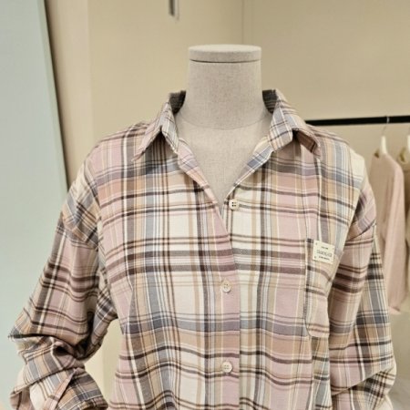 체크 와펜 셔츠