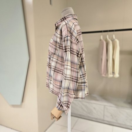 체크 와펜 셔츠