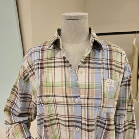 베이직 봄 체크 셔츠