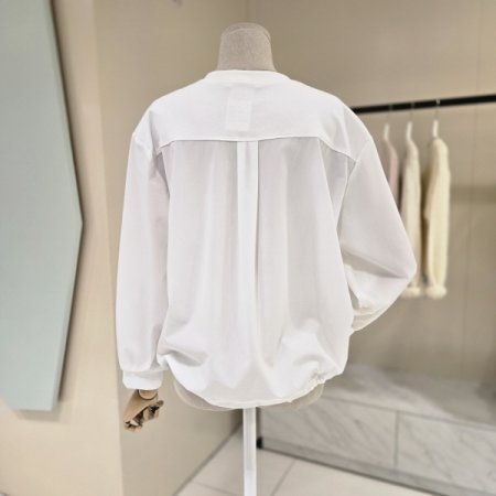 밑단스트링 레터링 티셔츠