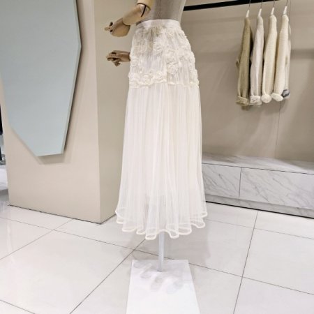 장미 샤 롱 스커트