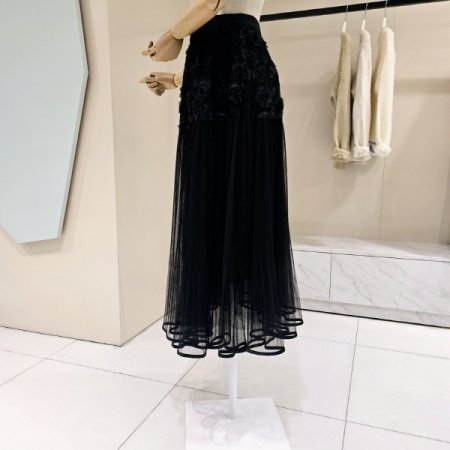 밴딩 장미 샤 스커트