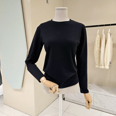 심플 모달 라운드 티셔츠