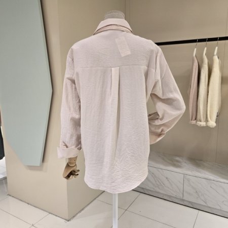 레이스 타이 카라 블라우스