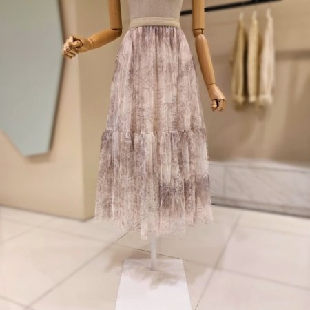 나염 절개 샤 스커트