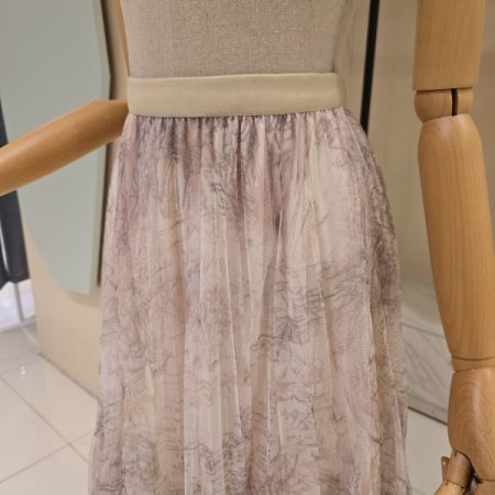 나염 절개 샤 스커트