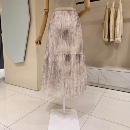 나염 절개 샤 스커트