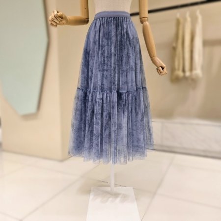 밴딩 나염 샤 스커트