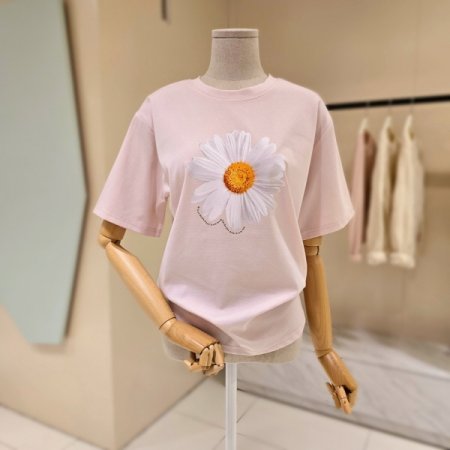 코스모스 라운드 티셔츠