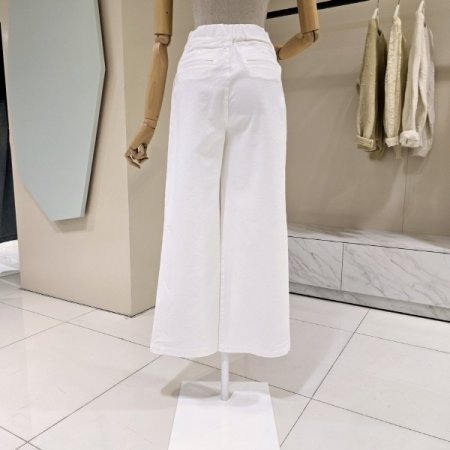 포켓 와이드 밴딩 팬츠