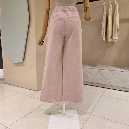 허리밴딩 포켓 와이드 팬츠