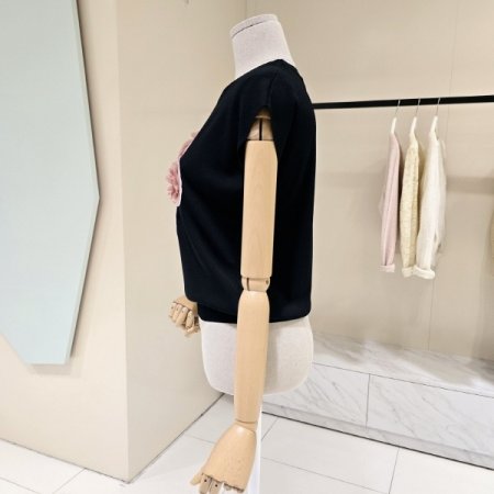 빅나비 캡소매 니트