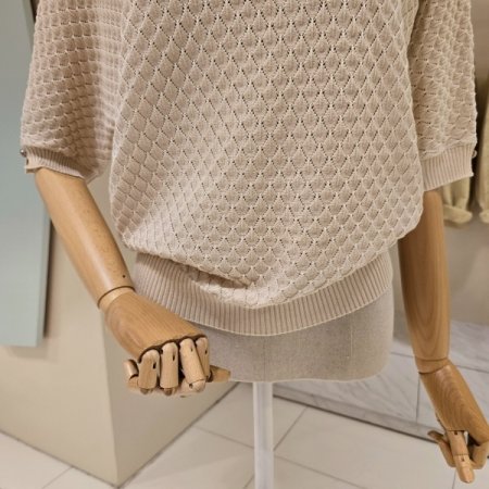 트윈조직 카라 니트