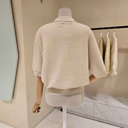 트윈조직 카라 니트