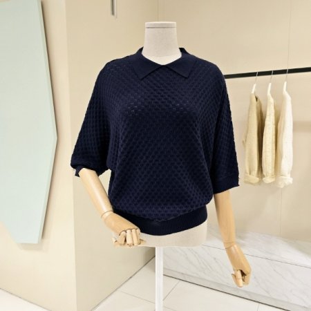 트윈조직 카라 니트