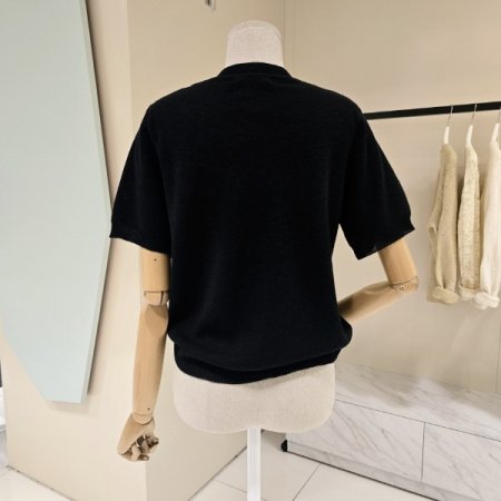 비즈장식 라운드 니트