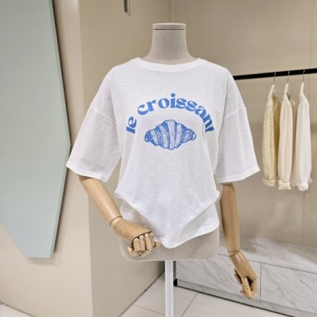 브래드 라운드 티셔츠