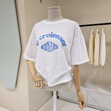 브래드 라운드 티셔츠