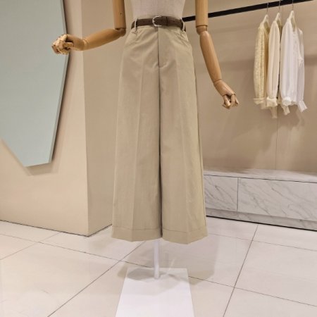 망고 벨트 와이드 팬츠