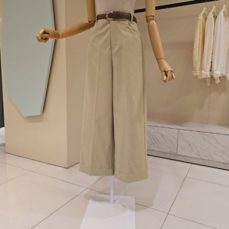 망고 벨트 와이드 팬츠