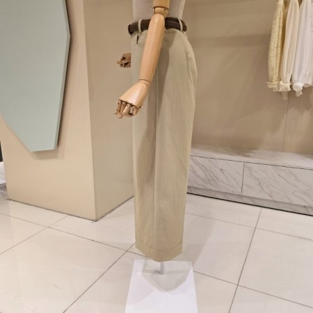 망고 벨트 와이드 팬츠