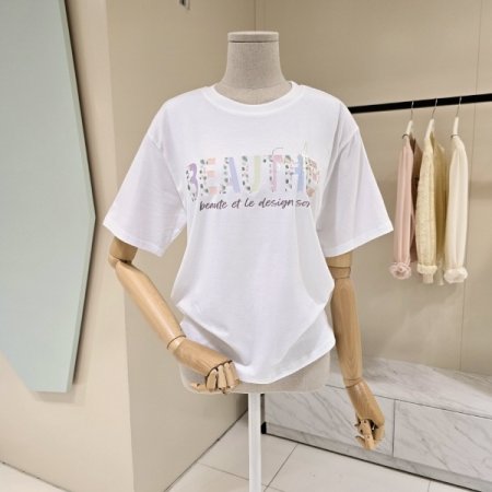 라운드 뷰티 모달 티셔츠