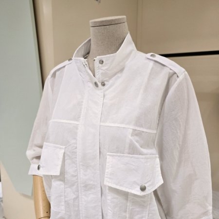 포켓 견장 스트링 썸머 점퍼