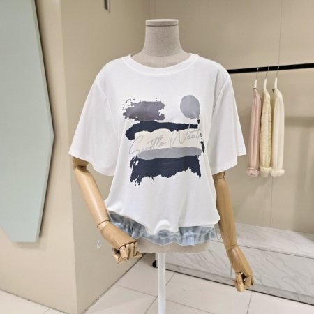 스트링 씨에틀 라운드 티셔츠