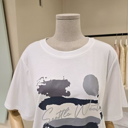 스트링 씨에틀 라운드 티셔츠