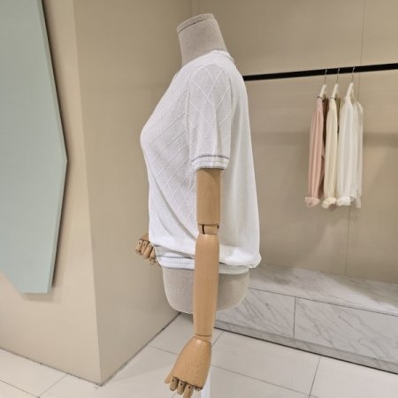 메탈라인 브이넥 니트가디건