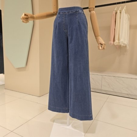 썸머 와이드 데님 팬츠