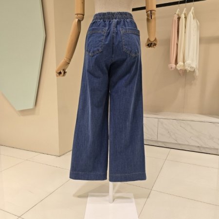 썸머 와이드 데님 팬츠