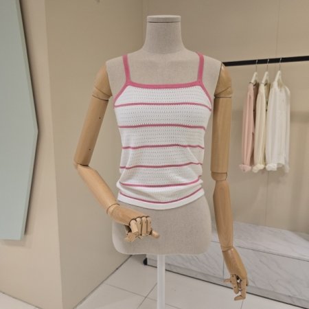 나시세트 펀칭 집업 니트가디건