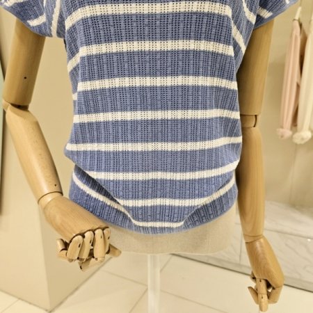 캡소매 단가라 카라 니트