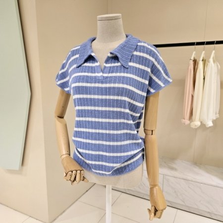 캡소매 단가라 카라 니트