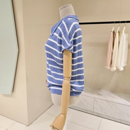 캡소매 단가라 카라 니트