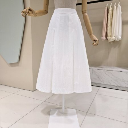 양주름 밴딩 A라인 스커트