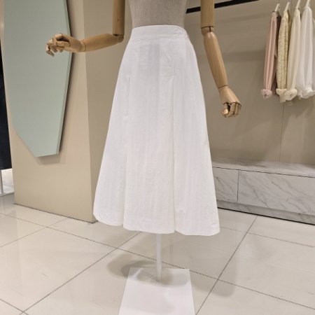 양주름 밴딩 A라인 스커트