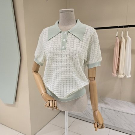 펀칭 베베 카라 니트